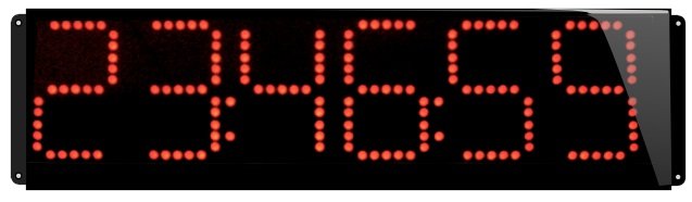 horloge numerique lumineuse