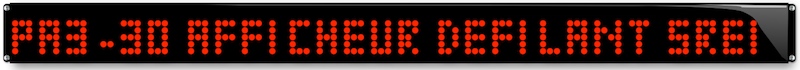 afficheur defilant 30 caracteres