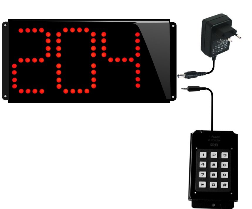 clavier pour afficheur numeriqu