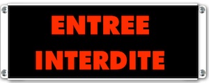 entree interdite