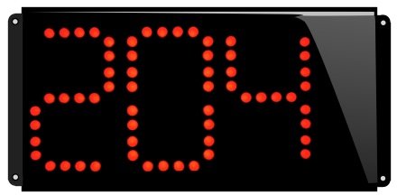 afficheur lumineux file d'attente