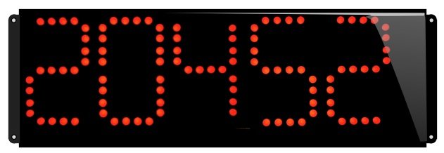 afficheur numerique lumineux industriel chiffres geants