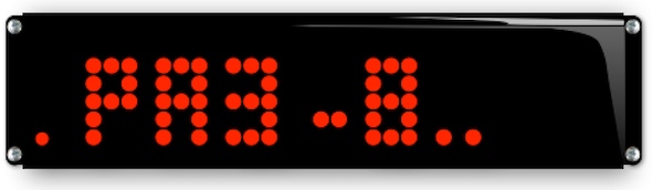 afficheur defilant 8 caracteres