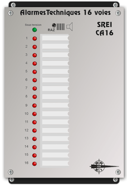 centrale d'alarmes 16 entrees
