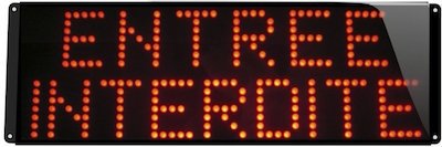 signalisation lumineuse etanche entree interdite